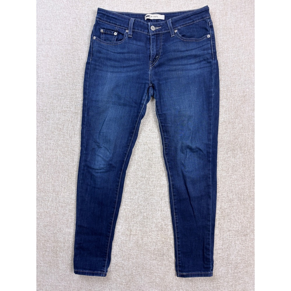Levis 535 Legging Jeans Womens 9 S/C Dark Wash Super Skinny Blue Denim